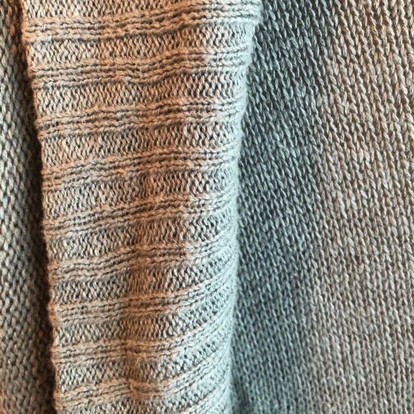 NWOT Gray-Green Open Front Knit Cardigan - Picture 3 of 4